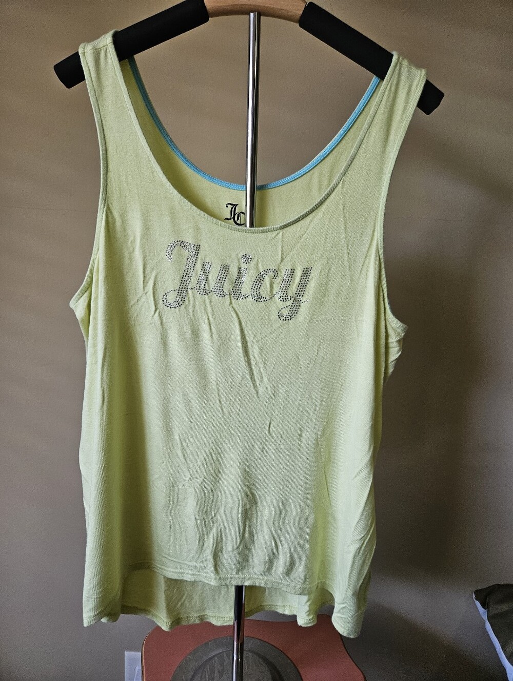 Vintage Juicy Couture Rhinestone Bling Tank Top - Size L